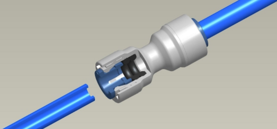 push-in connector installation