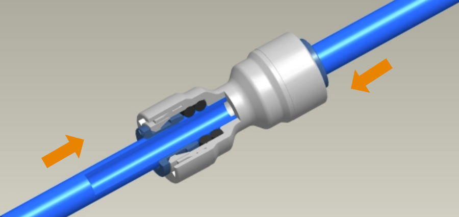 quick connector installation